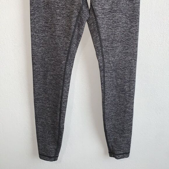 Lululemon Wunder Under Luon Heathered Black Hi-Rise 28” Tight Leggings Sz 8 - Picture 4 of 9